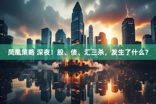 凤凰策略 深夜！股、债、汇三杀，发生了什么？